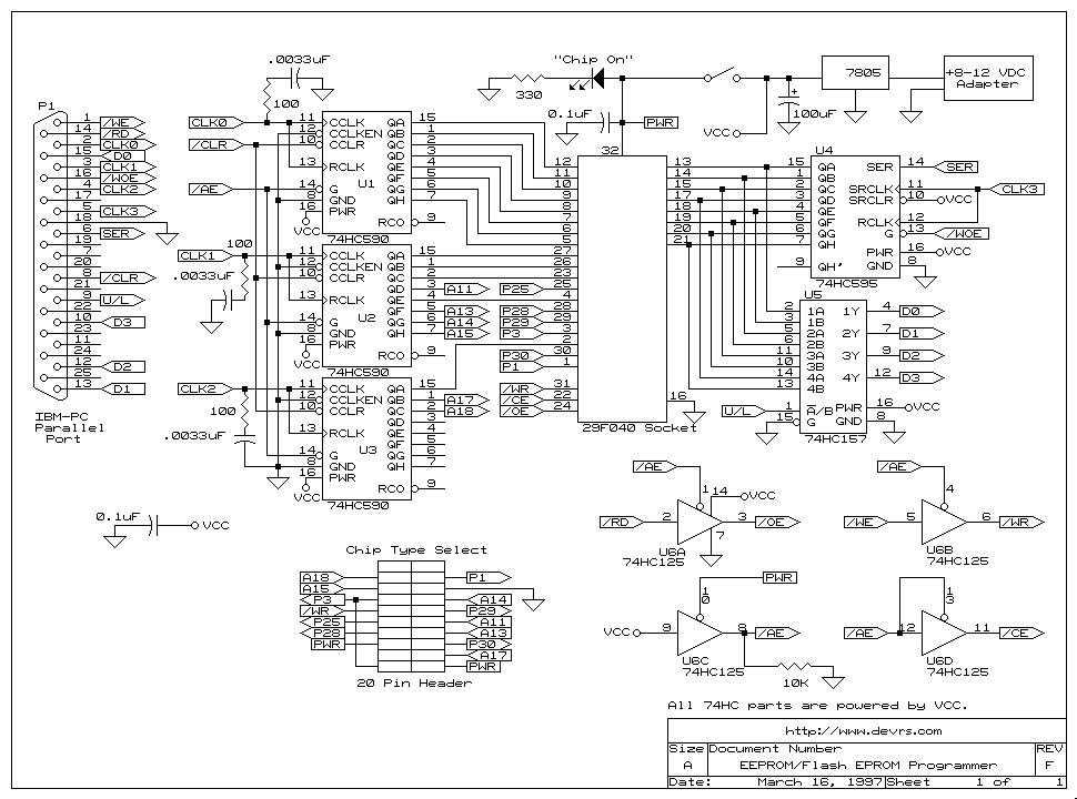 serial eeprom programmer circuit