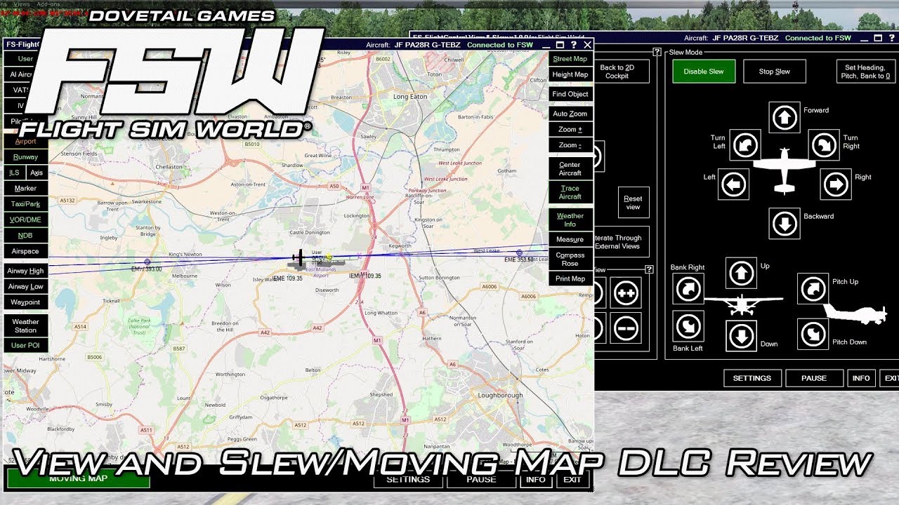 moving map fsx